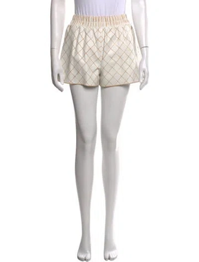 Pre-owned Chanel 2015 Mini Shorts In Neutrals