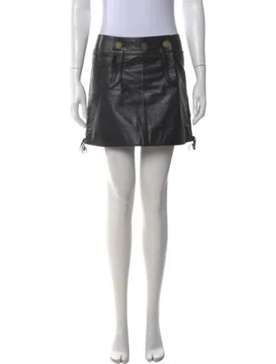 Pre-owned Chanel 2015 Mini Skirt In Black