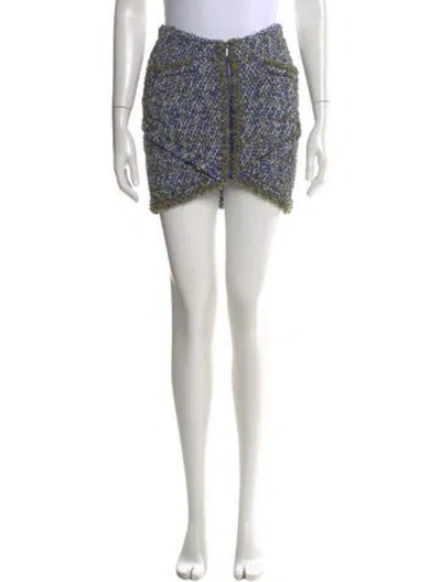 Pre-owned Chanel 2015 Mini Skirt In Blue