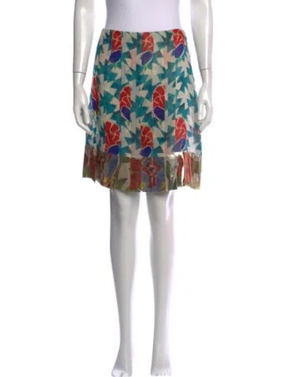 Pre-owned Chanel 2015 Mini Skirt In Blue