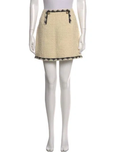 Pre-owned Chanel 2015 Mini Skirt In Neutral
