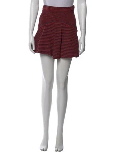 Pre-owned Chanel 2015 Mini Skirt In Red