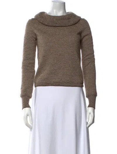 Pre-owned Chanel 2015 Mohair Sweater In Brown