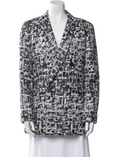 Pre-owned Chanel 2015 Nylon Blazer W/ Tags In White