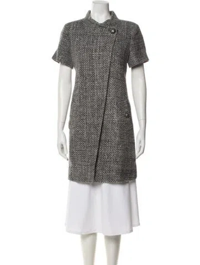 Pre-owned Chanel 2015 Nylon Coat In Gray