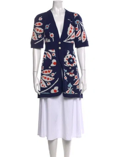 Pre-owned Chanel 2015 Paris-dubai Sweater In Blue