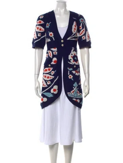 Pre-owned Chanel 2015 Paris-dubai Sweater In Blue