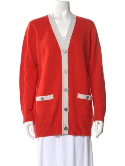 Pre-owned Chanel 2015 Paris-dubai Sweater In Orange