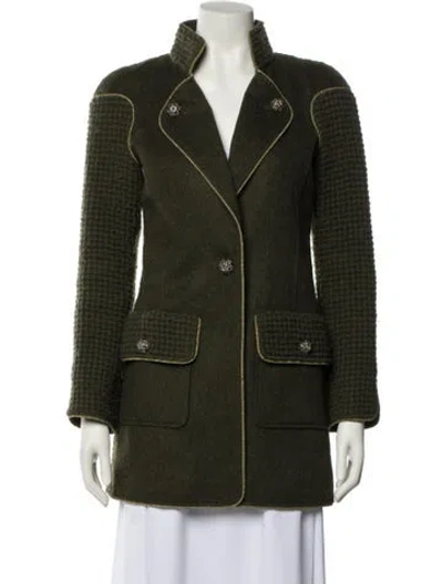 Pre-owned Chanel 2015 Paris-salzburg Blazer In Green