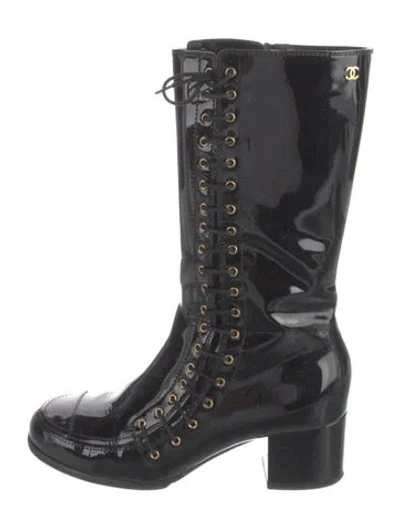 Pre-owned Chanel 2015 Paris-salzburg Boots In Black