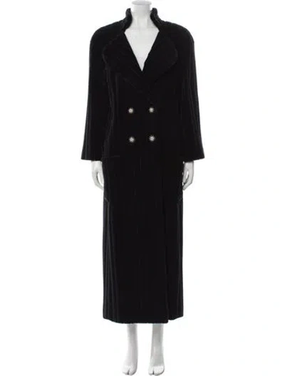Pre-owned Chanel 2015 Paris-salzburg Coat In Black