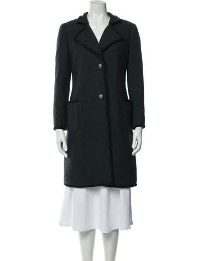 Pre-owned Chanel 2015 Paris-salzburg Coat In Gray