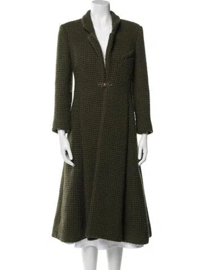 Pre-owned Chanel 2015 Paris-salzburg Coat In Green