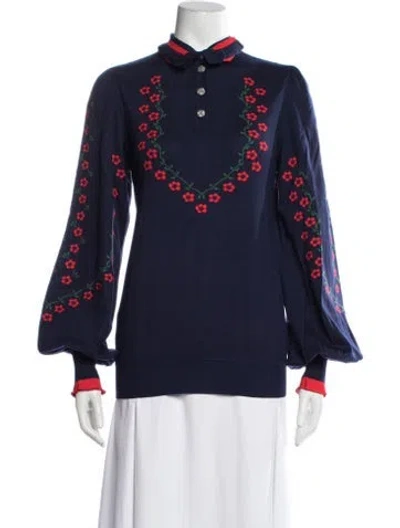 Pre-owned Chanel 2015 Paris-salzburg Sweater In Blue