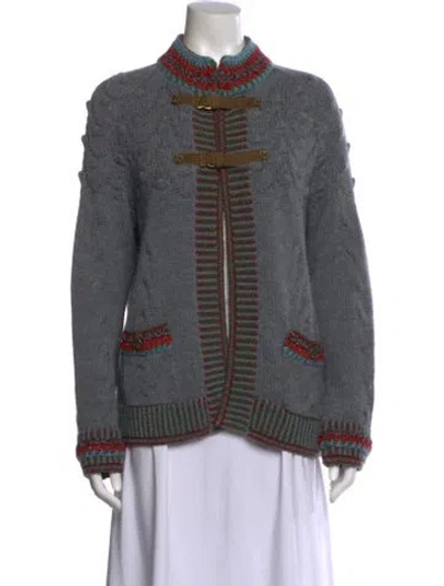 Pre-owned Chanel 2015 Paris-salzburg Sweater In Gray