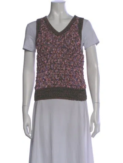 Pre-owned Chanel 2015 Printed Sweater In Multi