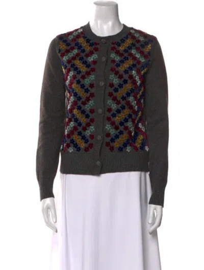 Pre-owned Chanel 2015 Silk Sweater In Gray