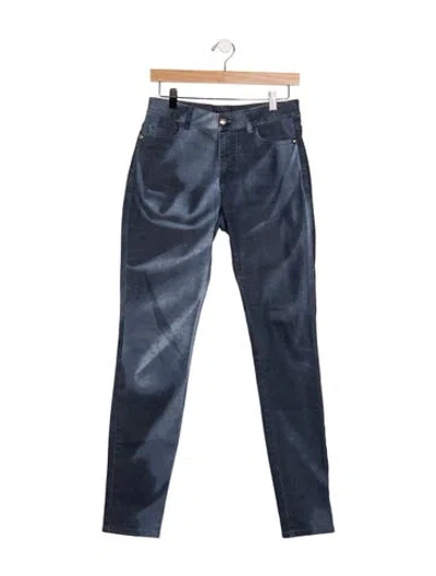 Pre-owned Chanel 2015 Skinny Leg Jeans In Blue