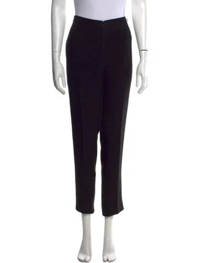 Pre-owned Chanel 2015 Straight Leg Pants In Black