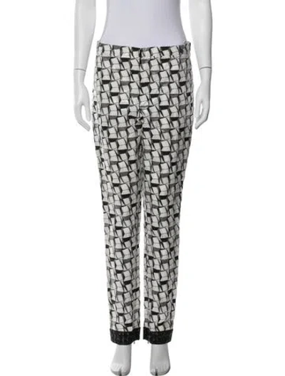 Pre-owned Chanel 2015 Straight Leg Pants In Black