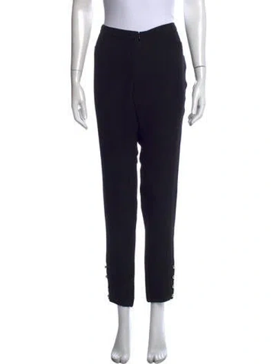 Pre-owned Chanel 2015 Straight Leg Pants In Black