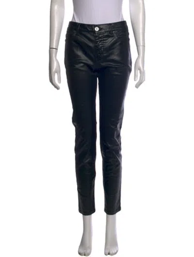 Pre-owned Chanel 2015 Straight Leg Pants In Black