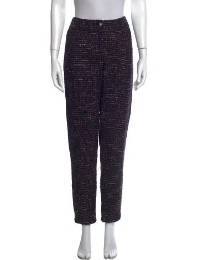 Pre-owned Chanel 2015 Straight Leg Pants In Blue