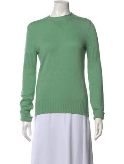 Pre-owned Chanel 2015 Turn Lock Sweater In Green
