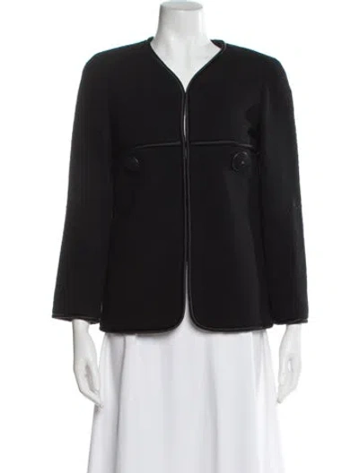 Pre-owned Chanel 2015 Tweed Evening Jacket In Black