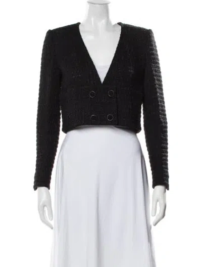 Pre-owned Chanel 2015 Tweed Pattern Blazer In Multi