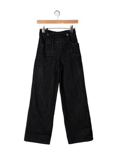 Pre-owned Chanel 2015 Wide Leg Jeans In Blue