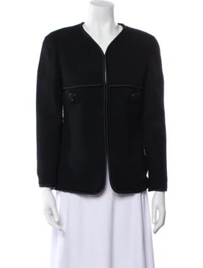 Pre-owned Chanel 2015 Wool Jacket In Black