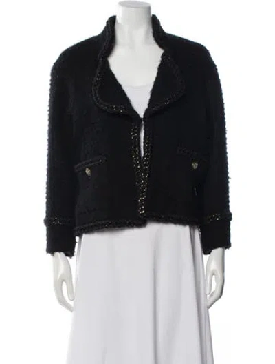 Pre-owned Chanel 2015 Wool Jacket In Black