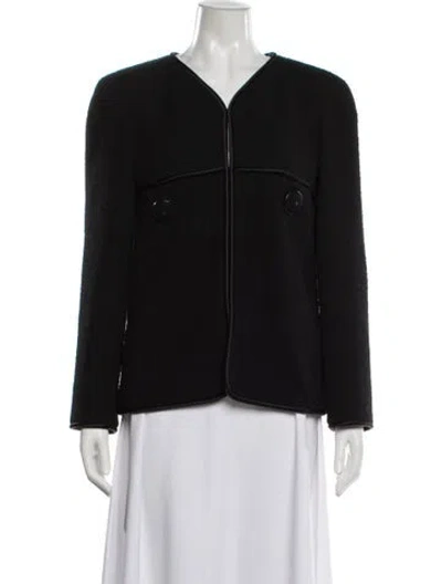 Pre-owned Chanel 2015 Wool Jacket In Black