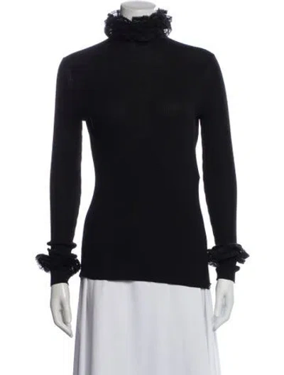 Pre-owned Chanel 2015 Wool Sweater In Black