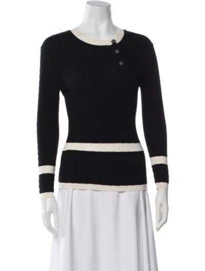 Pre-owned Chanel 2015 Wool Sweater In Black