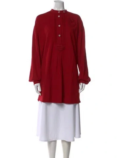 Pre-owned Chanel 2015 Wool Tunic In Red