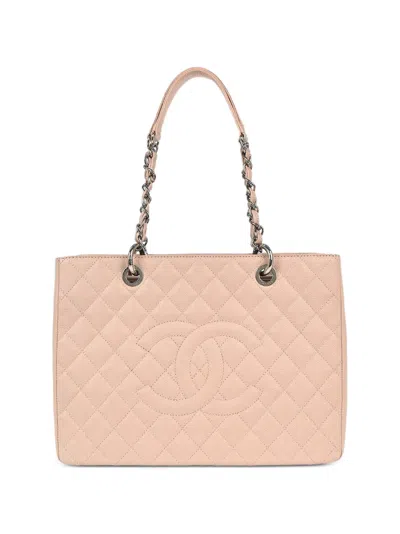 Pre-owned Chanel 2015-2016 Grand Shopping Tote Bag In Pink