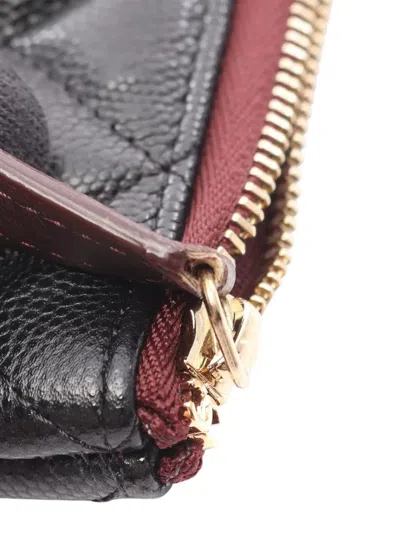 Pre-owned Chanel 2016-2017 Leather Matelasse Clutch Bag In Black