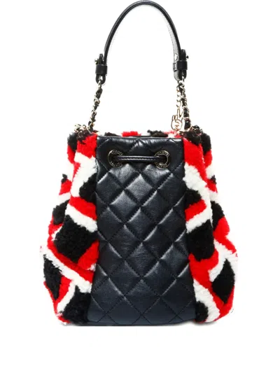 Pre-owned Chanel 2016-2017 Mouton Busket Cross Body Bag In Black