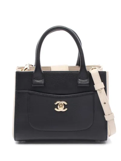 Pre-owned Chanel 2016-2017 Neo Executive Tote Bag In Black