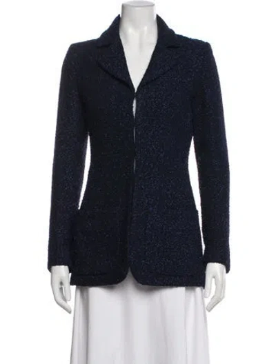 Pre-owned Chanel 2016 Airport Blazer In Blue