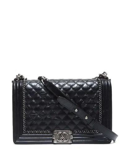 Pre-owned Chanel 2016 Boy Handbag In 黑色