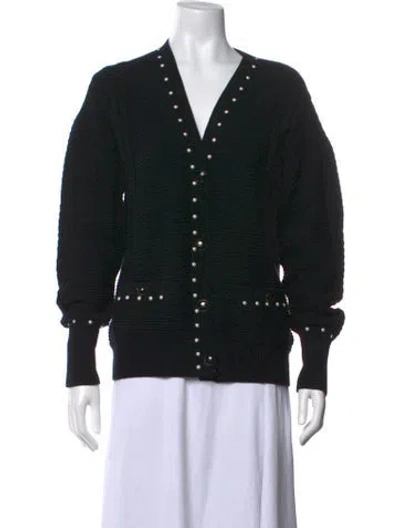 Pre-owned Chanel 2016 Cable Knit Sweater In Black