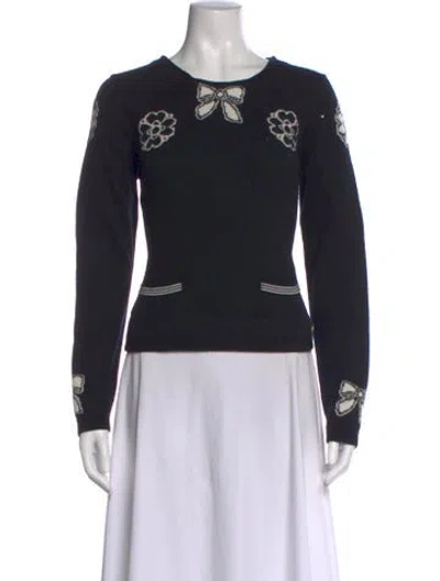 Pre-owned Chanel 2016 Cashmere Sweater In Black
