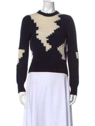 Pre-owned Chanel 2016 Cashmere Sweater In Blue