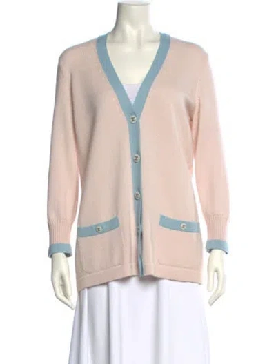Pre-owned Chanel 2016 Cashmere Sweater In Pink