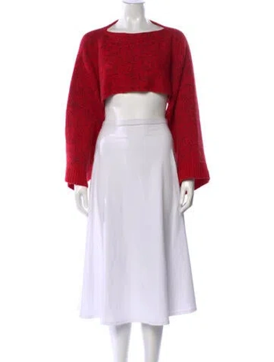 Pre-owned Chanel 2016 Cashmere Sweater In Red