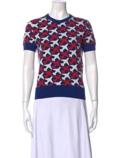 Pre-owned Chanel 2016 Cashmere Sweater In Red
