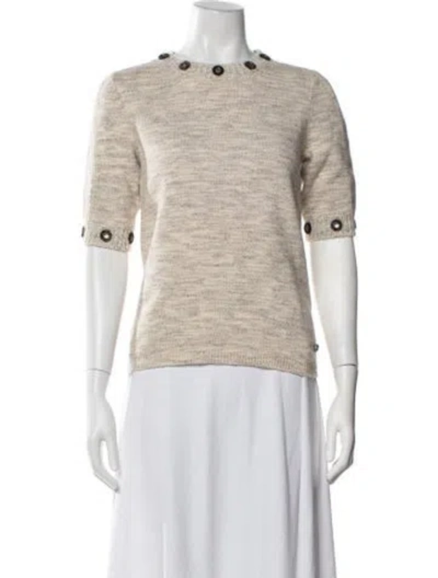 Pre-owned Chanel 2016 Cashmere Sweater W/ Tags In Neutrals